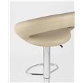 миниатюра Барный стул Купер бежевый кожаное сиденье, газлифт №6
