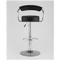 миниатюра Барный стул Орион черный каркас с подножкой хром №2