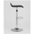 миниатюра Барный стул Хай-Тек черный обивка экокожа, хромированная ножка, газ-лифт №5