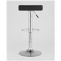 миниатюра Барный стул Хай-Тек черный обивка экокожа, хромированная ножка, газ-лифт №6