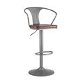 миниатюра Стул барный Tolix ARMS SOFT серебристый стальной каркас №1