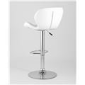 миниатюра Стул барный Бон белый обивка экокожа на хромированной ножке №5
