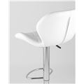 миниатюра Стул барный Бон белый обивка экокожа на хромированной ножке №6