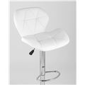 миниатюра Стул барный Бон белый обивка экокожа на хромированной ножке №7