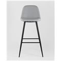 миниатюра Стул барный Валенсия серый с подножкой, ножки черные №2