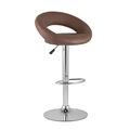 миниатюра Стул барный Купер коричневый кожаное сиденье, газлифт №1