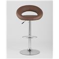 миниатюра Стул барный Купер коричневый кожаное сиденье, газлифт №2