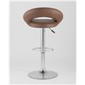 миниатюра Стул барный Купер коричневый кожаное сиденье, газлифт №4