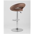 миниатюра Стул барный Купер коричневый кожаное сиденье, газлифт №5