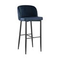 миниатюра Стул барный Оскар велюр сине-зеленый, обивка из практичной и устойчивой к истиранию мебельной велюровой ткан №1