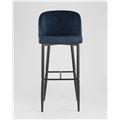 миниатюра Стул барный Оскар велюр сине-зеленый, обивка из практичной и устойчивой к истиранию мебельной велюровой ткан №2