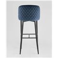 миниатюра Стул барный Оскар велюр сине-зеленый, обивка из практичной и устойчивой к истиранию мебельной велюровой ткан №6