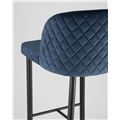 миниатюра Стул барный Оскар велюр сине-зеленый, обивка из практичной и устойчивой к истиранию мебельной велюровой ткан №7