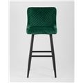 миниатюра Стул барный Ститч велюр изумрудный, обивка из мебельной велюровой ткани №2
