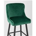 миниатюра Стул барный Ститч велюр изумрудный, обивка из мебельной велюровой ткани №8