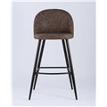 миниатюра Стул барный Стул барный Лион, коричневая экокожа, черные ножки №2
