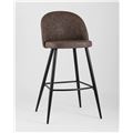 миниатюра Стул барный Стул барный Лион, коричневая экокожа, черные ножки №3