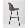 миниатюра Стул барный Стул барный Лион, коричневая экокожа, черные ножки №4