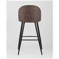 миниатюра Стул барный Стул барный Лион, коричневая экокожа, черные ножки №5