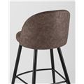 миниатюра Стул барный Стул барный Лион, коричневая экокожа, черные ножки №7