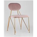 миниатюра Стул  Элис мягкий розовый обивка вельвет №3