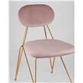 миниатюра Стул  Элис мягкий розовый обивка вельвет №8