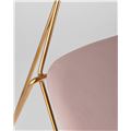 миниатюра Стул  Элис мягкий розовый обивка вельвет №9