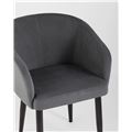 миниатюра Кресло Ральф велюр тёмно-серый №7