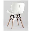 миниатюра Стул  обеденный дизайнерский Бон обивка экокожа белый №6