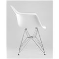 миниатюра Стул DAR белый, основание хромированный металл, сидение PP пластик №3