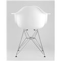 миниатюра Стул DAR белый, основание хромированный металл, сидение PP пластик №4