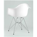 миниатюра Стул DAR белый, основание хромированный металл, сидение PP пластик №5
