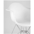 миниатюра Стул DAR белый, основание хромированный металл, сидение PP пластик №7