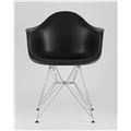 миниатюра Стул DAR черный, основание хромированный металл, сидение PP пластик №5