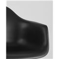 миниатюра Стул DAR черный, основание хромированный металл, сидение PP пластик №9