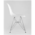 миниатюра Стул DSR белый, полипропилен, основание хромированный металл, ножки с резиновыми прокладками №3