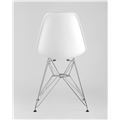 миниатюра Стул DSR белый, полипропилен, основание хромированный металл, ножки с резиновыми прокладками №5