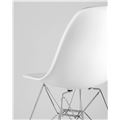 миниатюра Стул DSR белый, полипропилен, основание хромированный металл, ножки с резиновыми прокладками №6