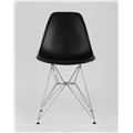 миниатюра Стул DSR черный, полипропилен, основание хромированный металл, ножки с резиновыми прокладками №3
