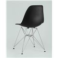 миниатюра Стул DSR черный, полипропилен, основание хромированный металл, ножки с резиновыми прокладками №4