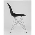 миниатюра Стул DSR черный, полипропилен, основание хромированный металл, ножки с резиновыми прокладками №5