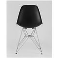 миниатюра Стул DSR черный, полипропилен, основание хромированный металл, ножки с резиновыми прокладками №6
