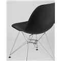 миниатюра Стул DSR черный, полипропилен, основание хромированный металл, ножки с резиновыми прокладками №7