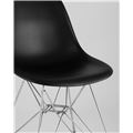 миниатюра Стул DSR черный, полипропилен, основание хромированный металл, ножки с резиновыми прокладками №9