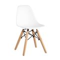 миниатюра Стул DSW детский белый, полипропилен, сталь, натуральный массив бука №1