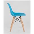 миниатюра Стул DSW детский голубой, полипропилен, сталь, натуральный массив бука №3