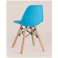 миниатюра Стул DSW детский голубой, полипропилен, сталь, натуральный массив бука №5