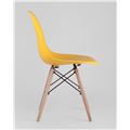 миниатюра Стул DSW желтый, литой полипропилен, стальной каркас, массив бука №3