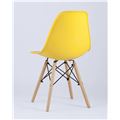 миниатюра Стул DSW желтый, литой полипропилен, стальной каркас, массив бука, 4 шт. №3