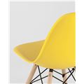 миниатюра Стул DSW желтый, литой полипропилен, стальной каркас, массив бука, 4 шт. №8